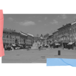 Piazza della Vittoria, Gorizia - progetto Borderline sul confine italo-sloveno